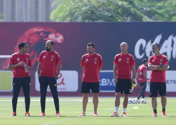الأهلي يواصل استعداداته لمواجهة غزل المحلة في الدوري