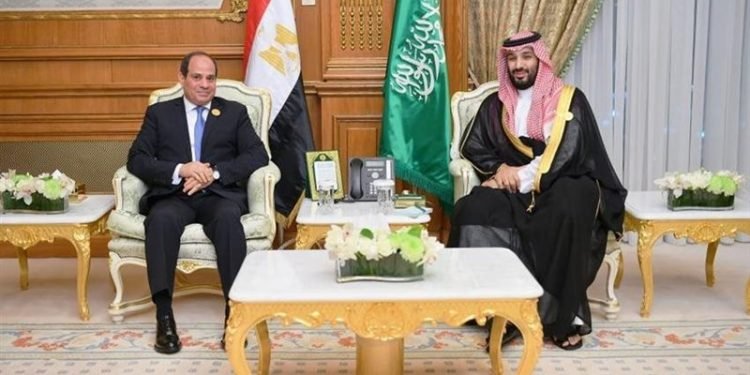 السيسي وبن سلمان يؤكدان على رفض محاولات تهجير الفلسطينيين