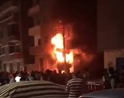 حريق هائل بشقة في طنطا بسبب ماس كهربائي دون إصابات