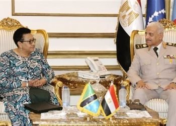 الفريق أول عبد المجيد صقر يلتقي وزير الدفاع والخدمة الوطنية التنزانية