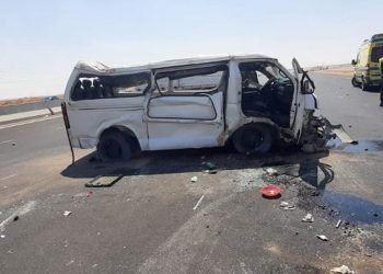 مصرع سائق وإصابة 7 في انقلاب ميكروباص بأسيوط