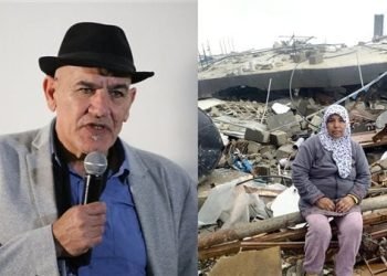 قصف منزل المخرج الفلسطيني رشيد مشهراوي في غزة