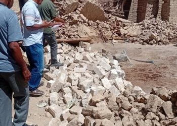 انهيار منزل مهجور في سوهاج دون خسائر بشرية