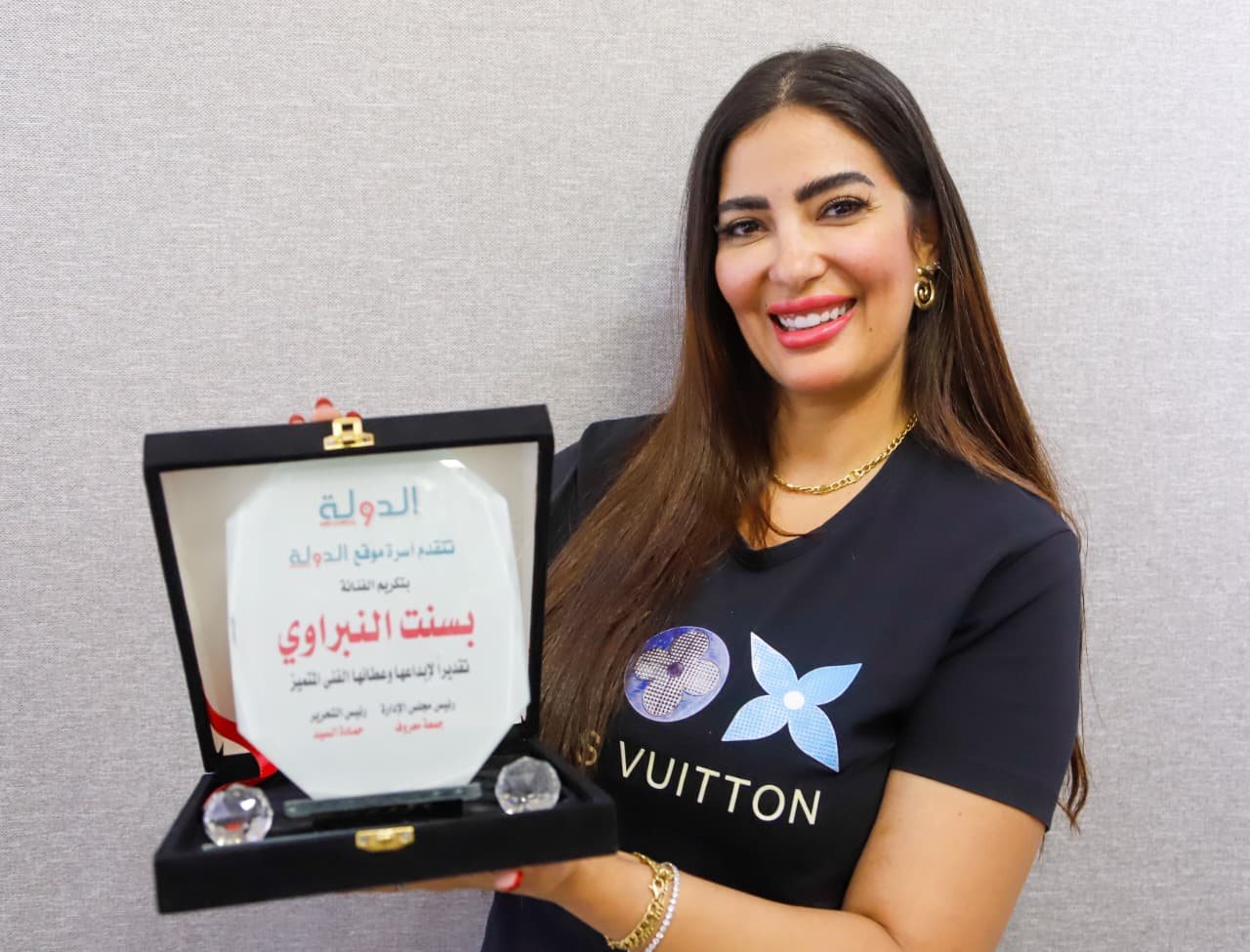 “الدولة” يكرم الفنانة بسنت النبراوي