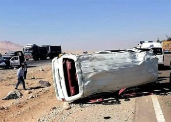 إصابة 12 فتاة في انقلاب ميكروباص بطريق الصحراوي بالمنوفية