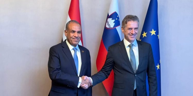 وزير الخارجية يلتقي رئيس وزراء سلوفينيا لبحث سبل تعزيز التعاون الثنائي