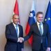 وزير الخارجية يلتقي رئيس وزراء سلوفينيا لبحث سبل تعزيز التعاون الثنائي