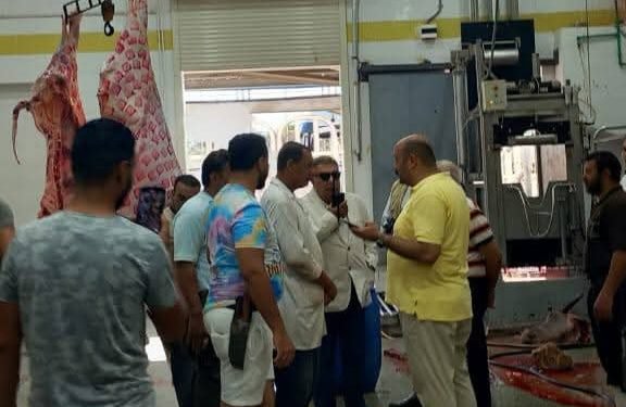 جولة مفاجئة لمحافظ الدقهلية لتفقد مجزر المنصورة بميت الكرما