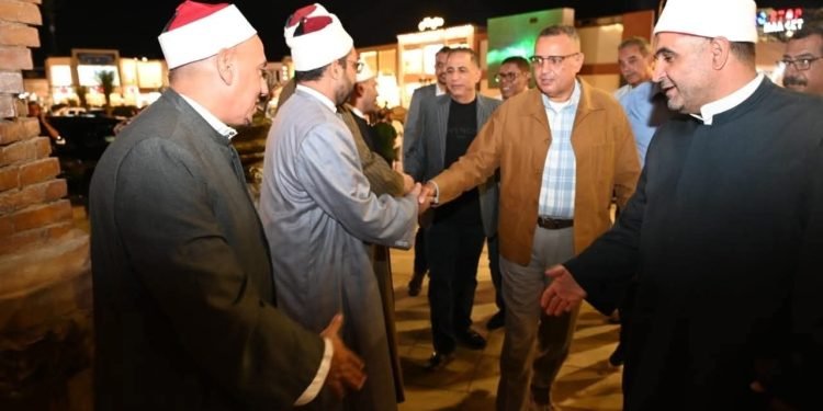 محافظ جنوب سيناء يشهد احتفال وزارة الأوقاف بالمولد النبوي الشريف بمسجد الصحابة بشرم الشيخ
