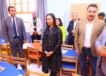 وزيرة التضامن ومحافظ الشرقية يفتتحان منطقة رياض الأطفال بمدرسة السيدة عائشة بالعاشر من رمضان