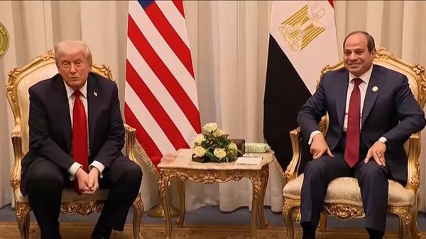 ترامب من شرم الشيخ: السيسي صديقي القوي وأرغب في انضمامه إلى مجلس السلام