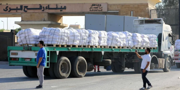 اللجنة المصرية لإغاثة غزة تسير 100 شاحنة لدعم عودة النازحين