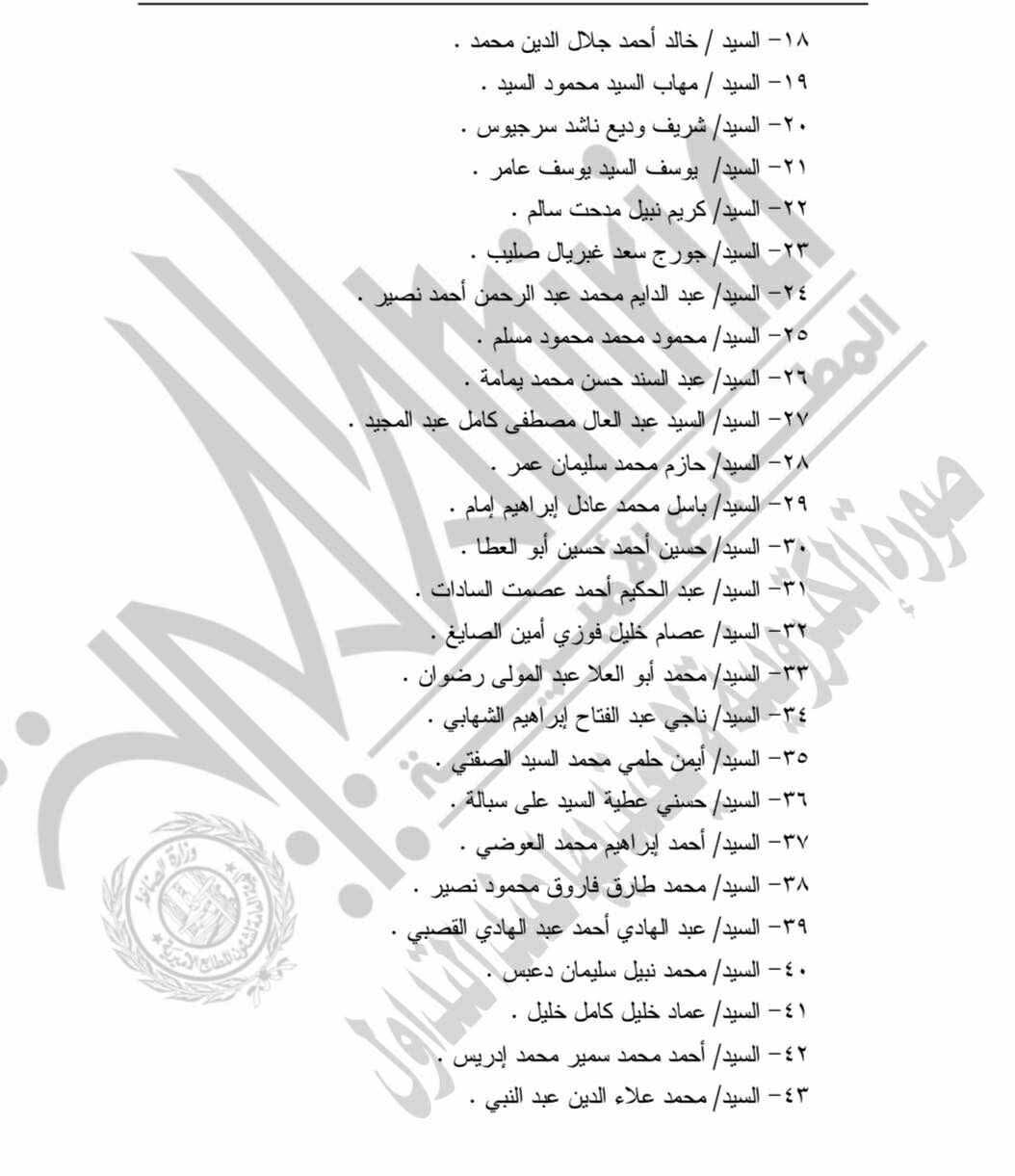 بالأسماء.. قائمة المعينين في مجلس الشيوخ