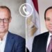 السيسي يتلقى اتصالًا من المستشار الألماني لمناقشة اتفاق وقف الحرب في غزة