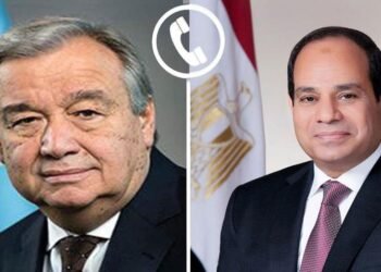 أمين عام الأمم المتحدة يشيد بجهود مصر والرئيس السيسي في وقف الحرب بغزة