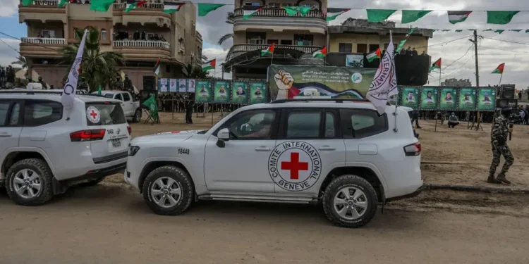 الصليب الأحمر يبدأ تسلّم الدفعة الثانية من المحتجزين بقطاع غزة ضمن اتفاق وقف الحرب