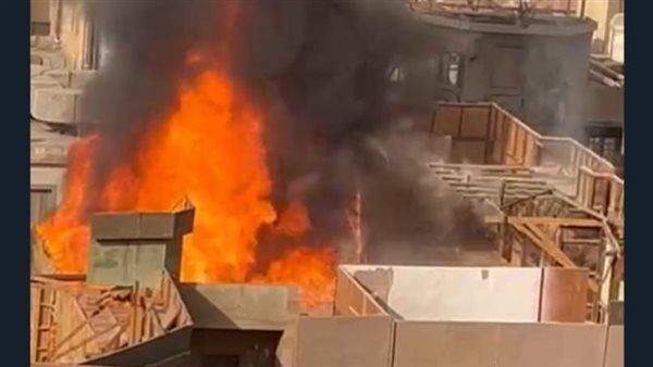 حريق هائل يندلع في مبنى ستديو مصر بالمريوطية