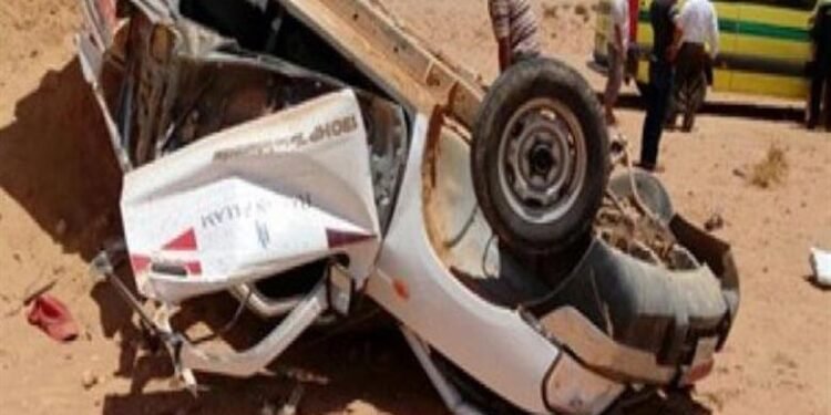 إصابة 6 في انقلاب سيارة عمالة زراعية بوادي النطرون