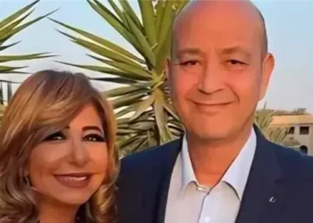 عمرو أديب ولميس الحديدي يحتفلان بقراءة فاتحة نجلهما نور في أجواء عائلية