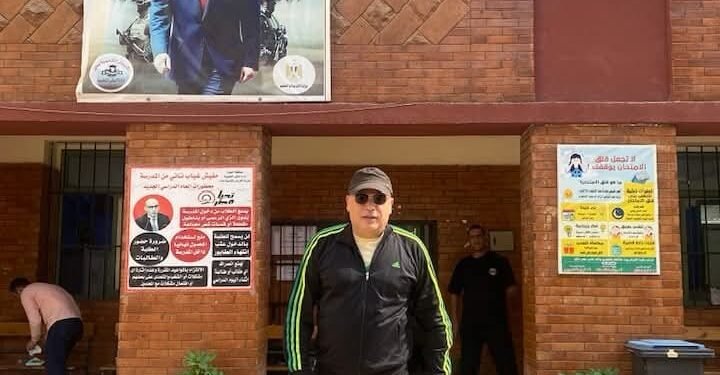 تامر عبدالمنعم يدلي بصوته في انتخابات مجلس النواب