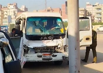 تصادم 5 سيارات على طريق القاهرة – الإسكندرية الزراعي بطنطا