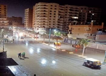 أمطار مفاجئة على شبين الكوم في المنوفية