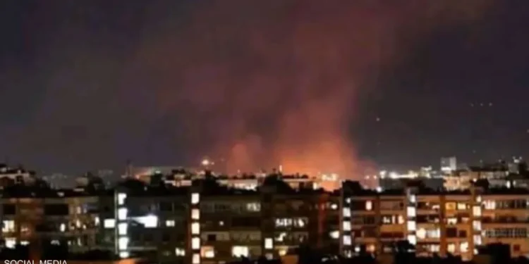 سقوط قذائف قرب مطار المزة العسكري بدمشق