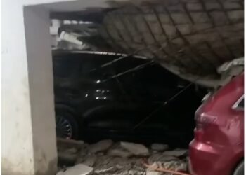 سقوط سقف جراج على سيارة شيماء سعيد أرملة إسماعيل الليثي