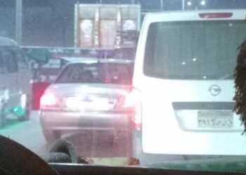 تكدس مروري على طريق القاهرة – الإسكندرية الزراعي بسبب الأمطار