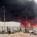 السيطرة على حريق هائل في مصنع فرم ورق بمدينة السادات