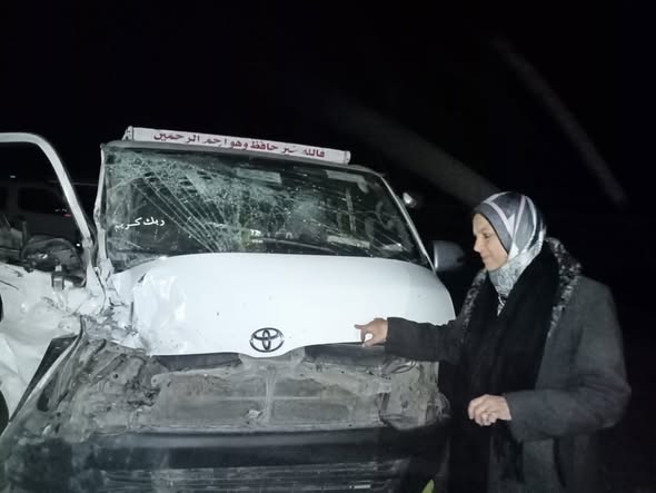 إصابة 11 شخصًا في تصادم ربع نقل وميكروباص على الصحراوي الغربي بالمنيا
