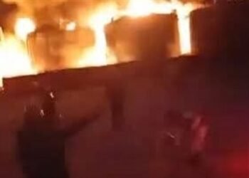 الحماية المدنية تسيطر على حريق مصنع جبس نجمة سيناء بعد انفجار خزانات المازوت