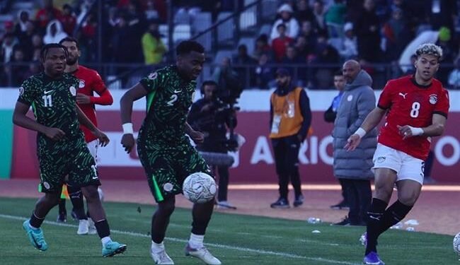 الفار يلغى هدفا لمنتخب نيجيريا أمام مصر
