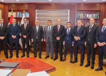 النائب العام يستقبل رئيس الاستئناف لنيابة استئناف الإسماعيلية لعرض الكشوف ربع السنوية بدائرة نيابته