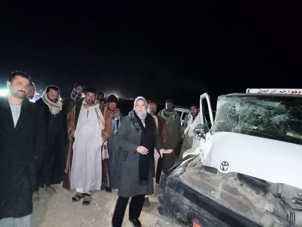 إصابة 11 شخصًا في تصادم ربع نقل وميكروباص على الصحراوي الغربي بالمنيا