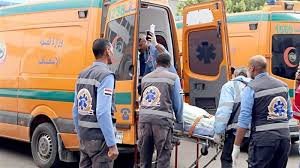 مصرع شخصين وإصابة 17 آخرين في تصادم عدة سيارات بالطريق الدائري بالمنيا