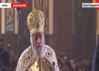 البابا تواضروس الثاني يترأس قداس عيد الميلاد المجيد بالكاتدرائية في العاصمة الإدارية