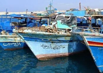 وقف حركة الصيد بميناء البربس في كفر الشيخ بسبب الطقس