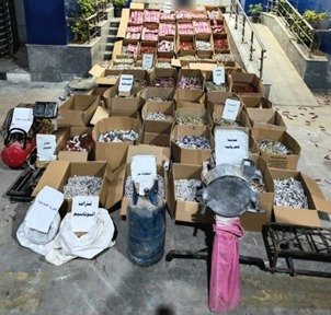 ضبط 1.5 مليون قطعة ألعاب نارية متنوعة