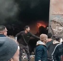 حريق هائل يلتهم مخزن خردة بشارع زغلول بالهرم والحماية المدنية تتدخل فورًا