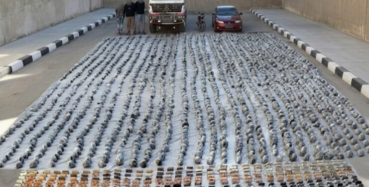 إحباط محاولة تهريب مخدرات بـ 230 مليون جنيه بالسويس