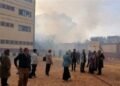 اندلاع حريق بمحيط مدرسة كفر صقر الثانوية بنات.. وإخلاء الفصول احترازيًا