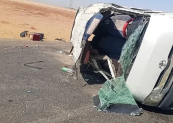مصرع 3 وإصابة 14 آخرين فى انقلاب ميكروباص بأسوان