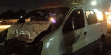 11 مصابًا في تصادم ميكروباص بمقطورة جرار زراعي بالمنوفية