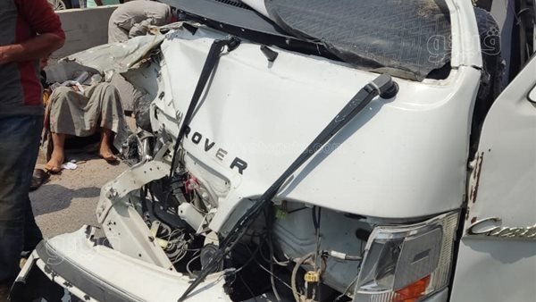 مصرع شخصين وإصابة 9 في انقلاب ميكروباص على الطريق الدائري الأوسطي