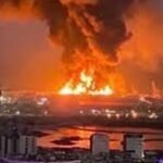 حريق بمصفاة لاناز في أربيل بعد استهدافها بمسيّرة