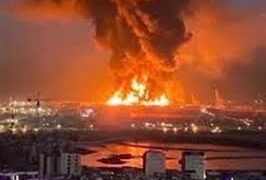 حريق بمصفاة لاناز في أربيل بعد استهدافها بمسيّرة