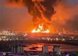 حريق بمصفاة لاناز في أربيل بعد استهدافها بمسيّرة