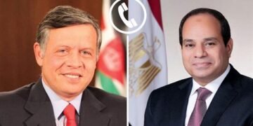 الرئيس السيسي يتلقى اتصالا هاتفيا من ملك الأردن