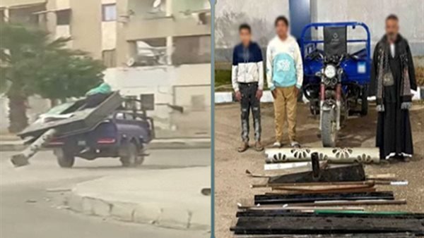 الداخلية تكشف ملابسات سرقة لافتة إعلانية بعد سقوطها بسبب الطقس بالشرقية